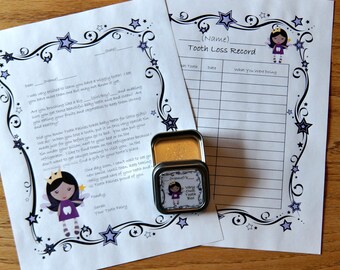 Personalized Tooth Fairy Box, Tooth Fairy Pillow Box, Lost Tooth Storage, Lost Tooth Record, Tooth Fairy Letter, Tooth Fairy Set