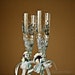 Wedding Glasses, Butterfly Glasses, Aqua Blue, Champagne Flutes, Toasting Flutes , Hand Painted Set of 2 Please read the description
