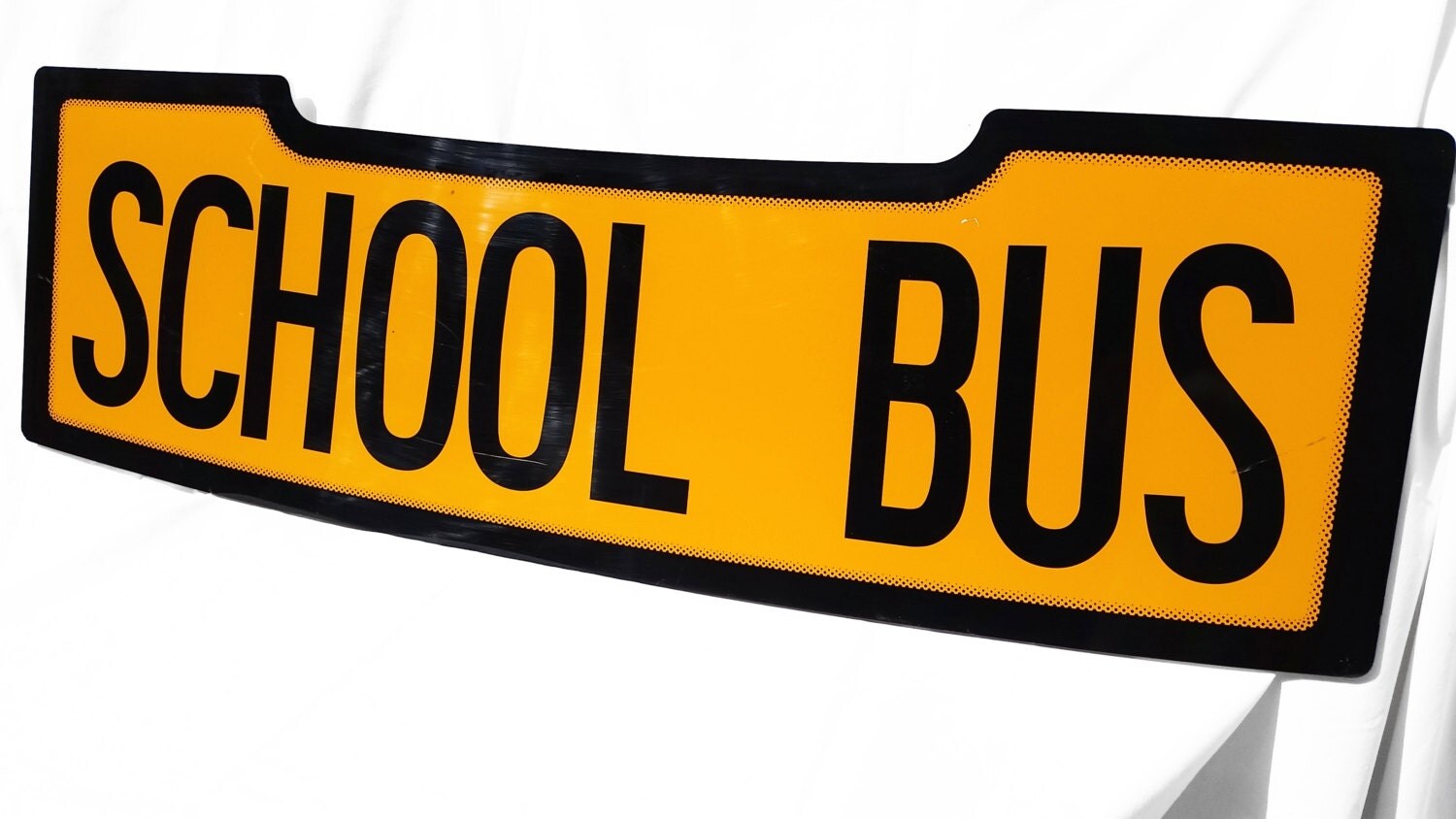 School Bus Vintage Sign Industrial Modern Urban by zincfineart