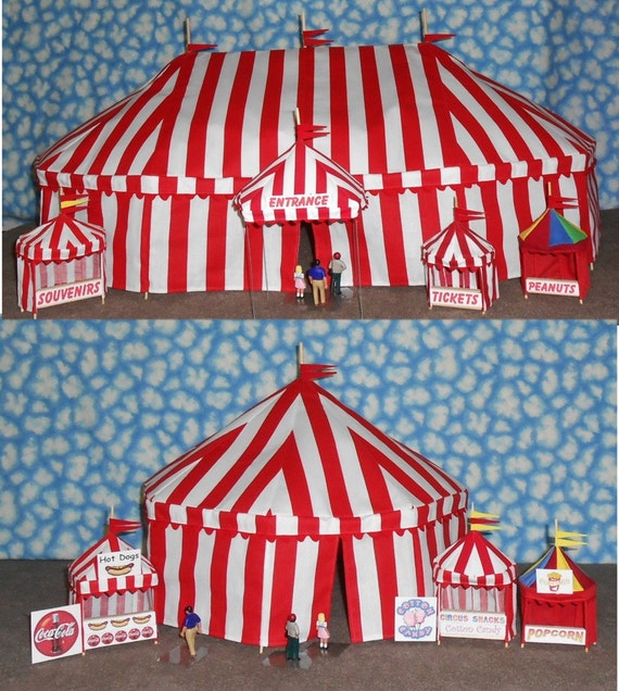 G Scale Fabric Circus Big Top Tent Set