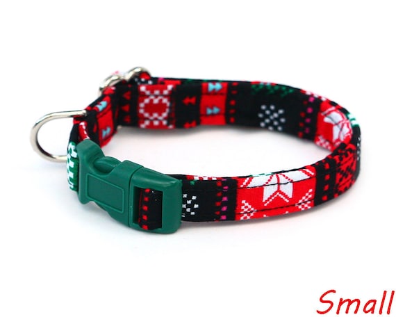 Christmas Sweater Dog Collar (all sizes)