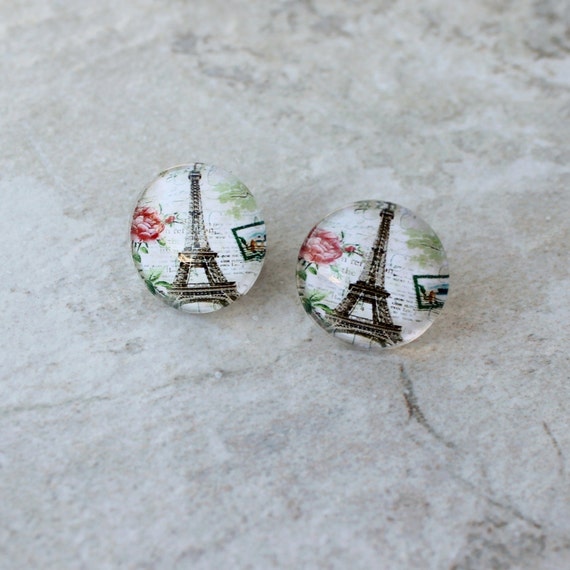 Eiffel Tower Earrings Paris Earrings French by PetalPerceptions