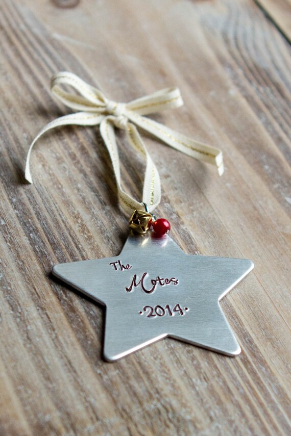 personalized christmas ornament handsted custom silver personalized christmas ornament handsted custom silver