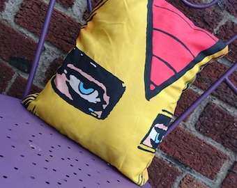 Iron man Avengers 14x14 Pillow Cushion Cover Upcycled Tshirts Eco