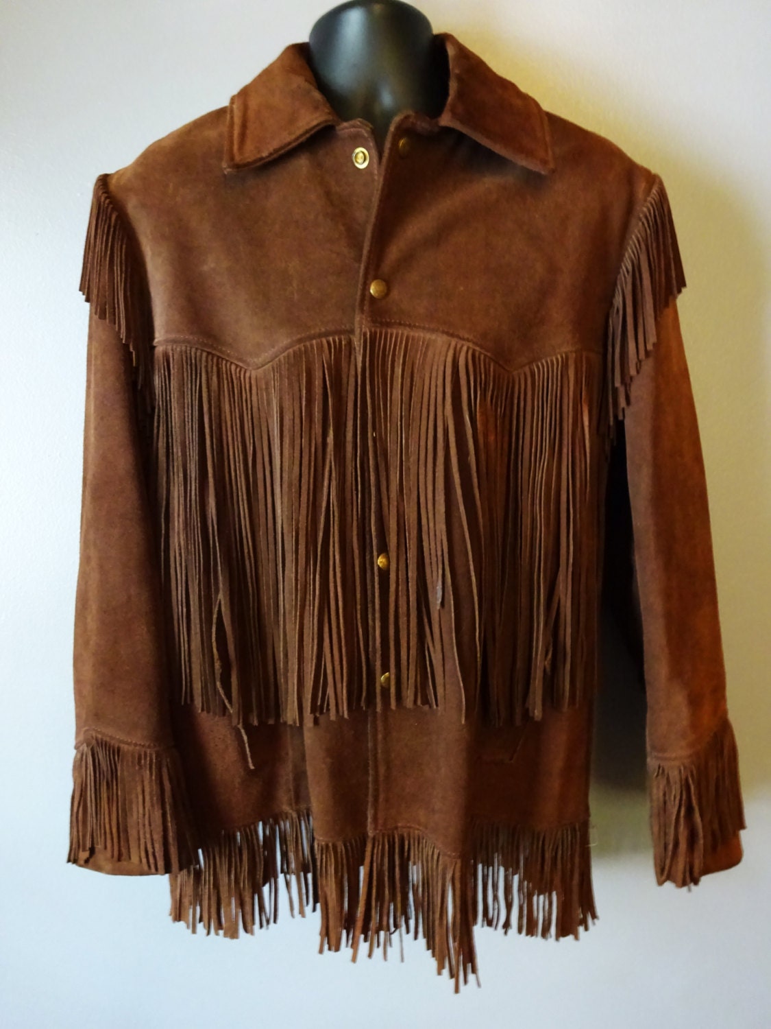 fringe suede jacket vintage