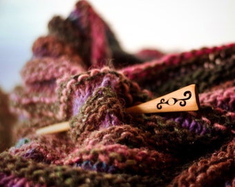 Shawl Pin - Handmade Shawl Pin - Wood Shawl Pin - Hair Stick - Hair Pin - Scarf Pin - Wooden Shawl Pin - Gift for Knitters