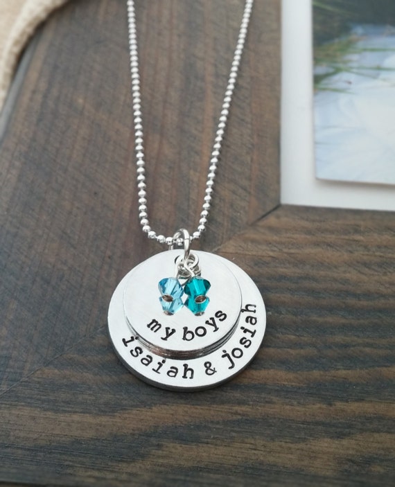 My Boys Necklace // Personalized Necklace with by GracefullyMine