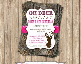 Realtree Camo Birthday Invitations 9