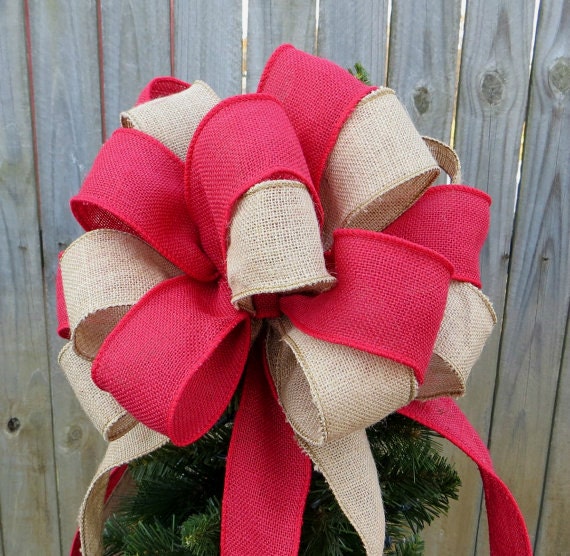 Burlap Tree Topper Christmas Tree Topper Burlap Tree