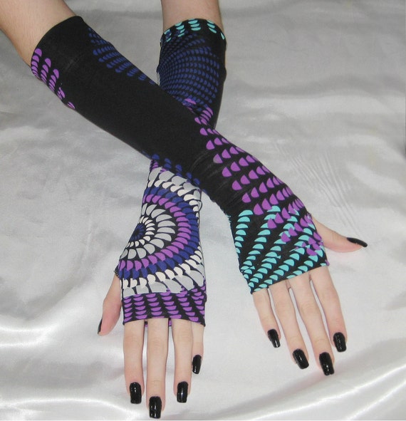 Arm Warmers Armwarmers purple arm warmer goth fingerless