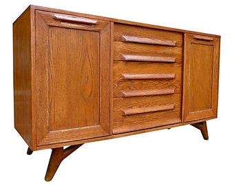 SCULPTED Mid Century Modern CREDENZA media stand