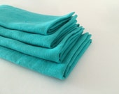 Aqua Linen Napkins…20" Square (Set of 4)
