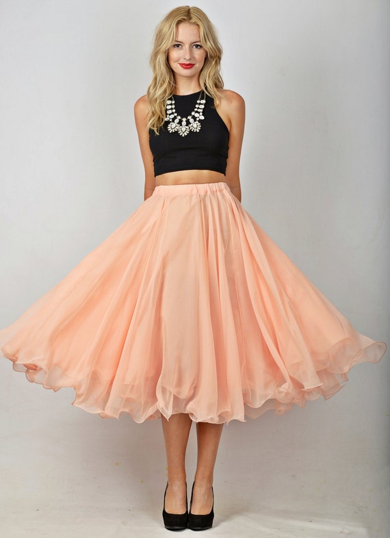 Flowy High Waisted Skirt - Dress Ala