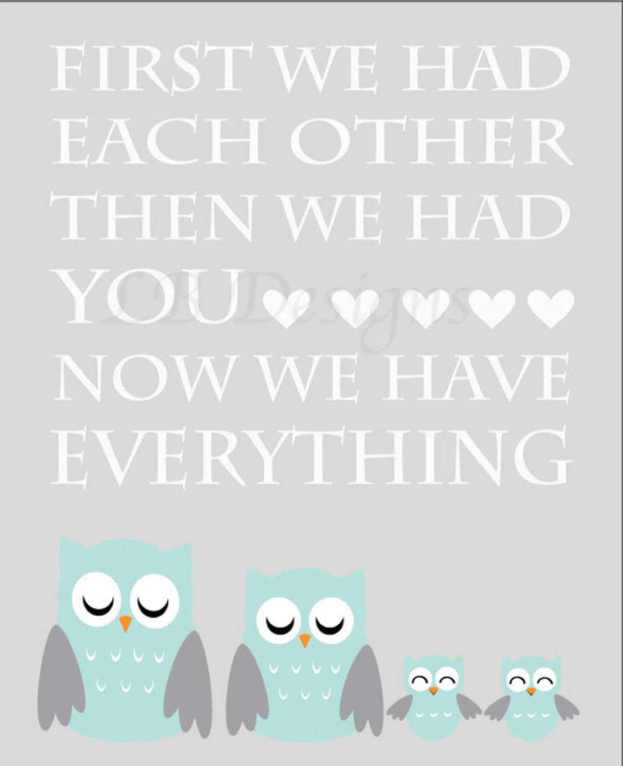 Owl Nursery Art Woodland Nursery Decor Gender Neutral