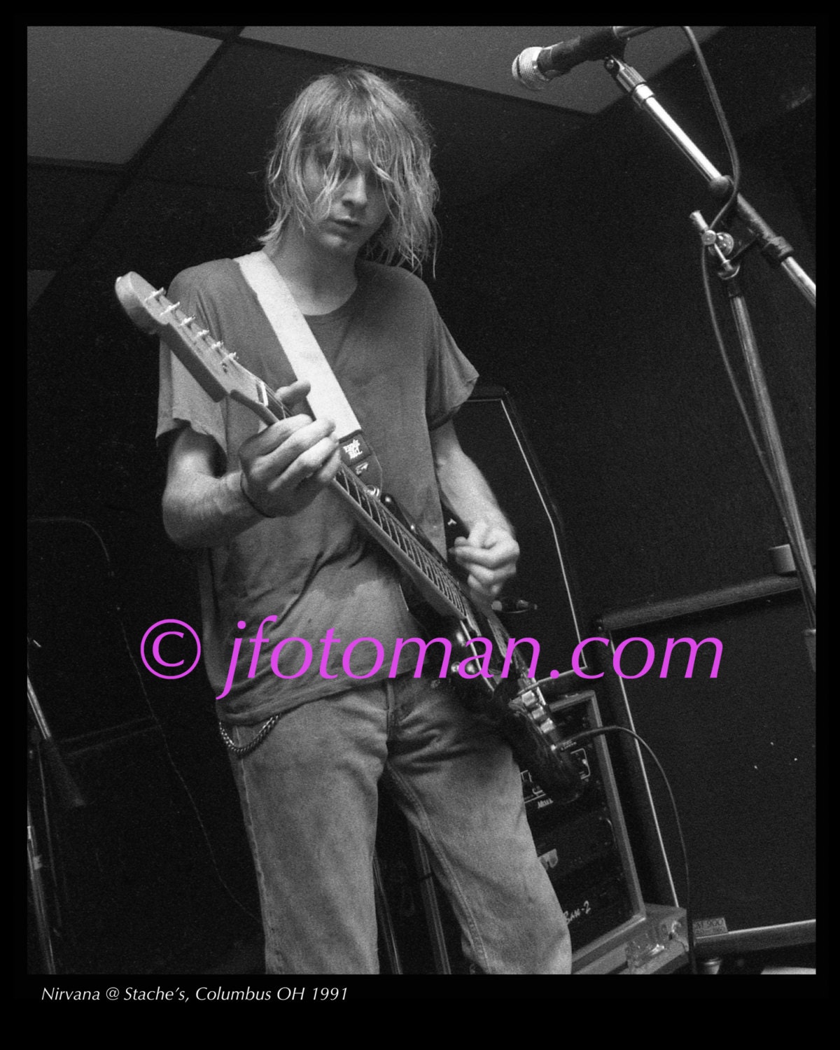 Nirvana Concert Photo 1991 Kurt Cobain by jfotoman on Etsy