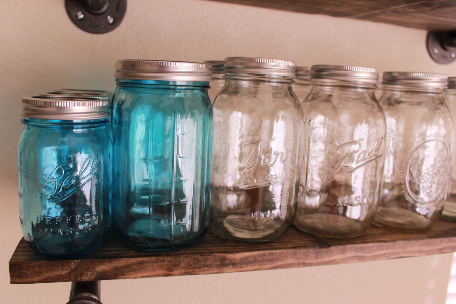 12 NEW Quality Mason Jars Bulk mason jars 12 DIY jars Ball