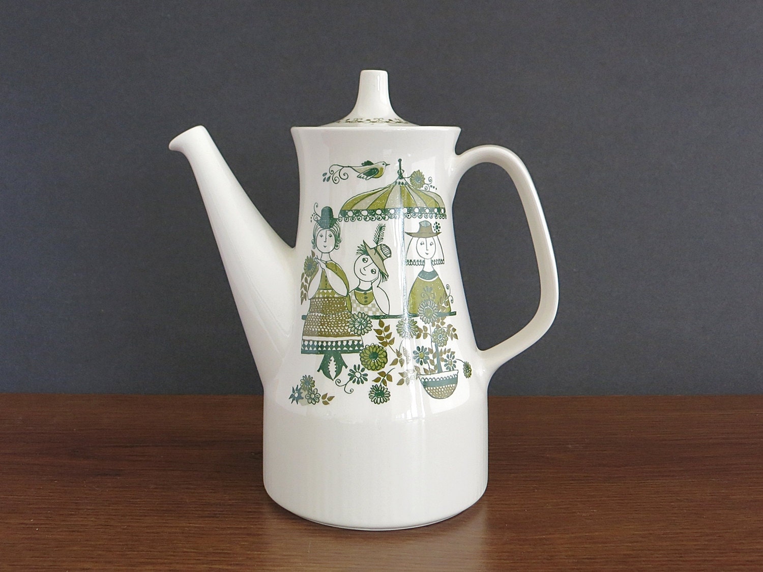 Figgjo Flint Norway Market Coffee Pot Coffee Server Teapot