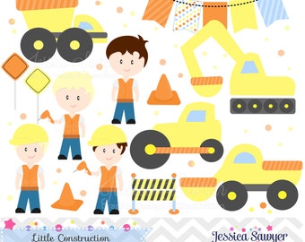 INSTANT DOWNLOAD, construction clipart, for construction party, commercial use, personal use