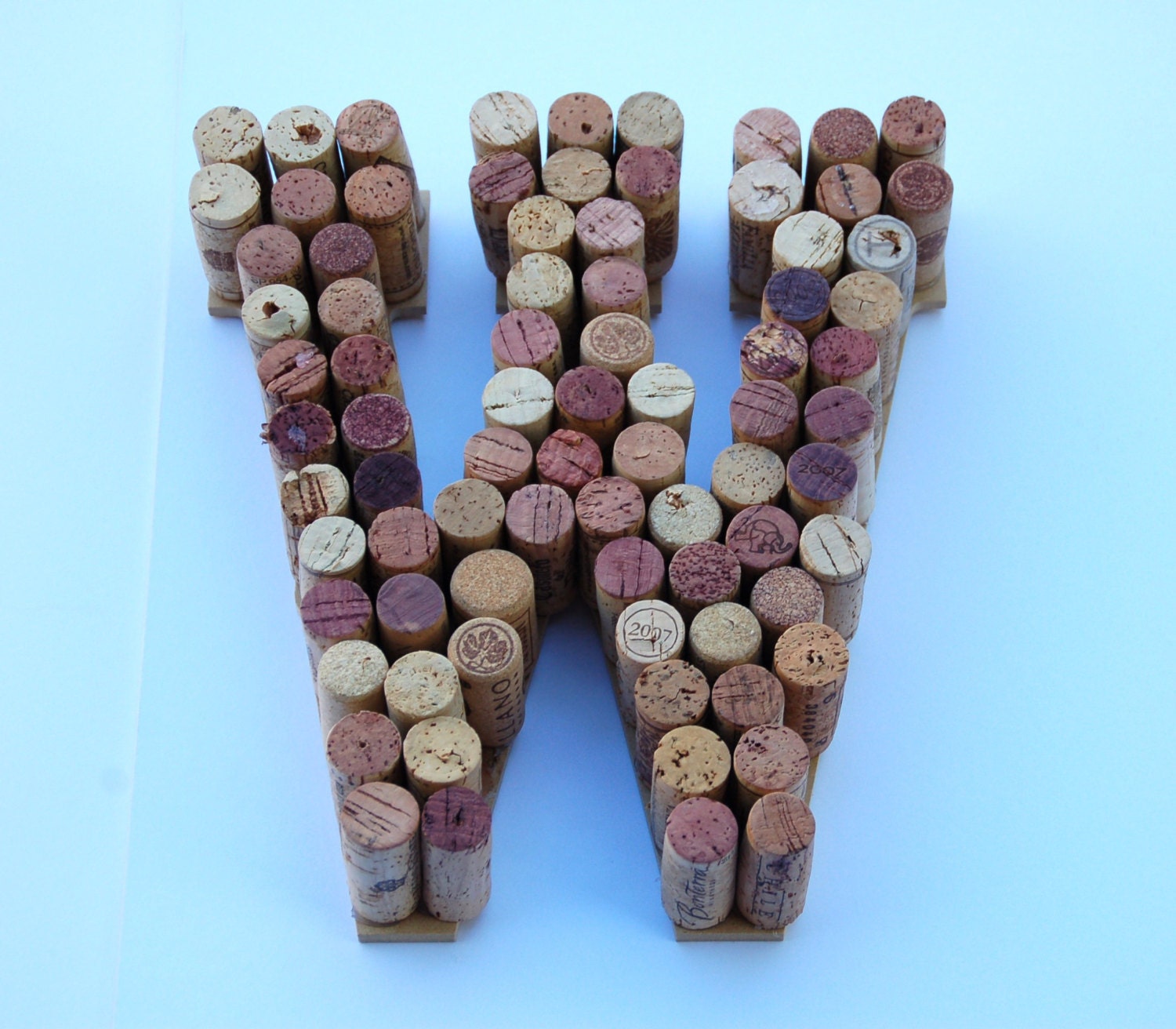 made corks wine with Letters 10 wine corks Made W. Wine real Cork from