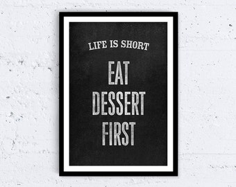 Eat dessert first | Etsy
