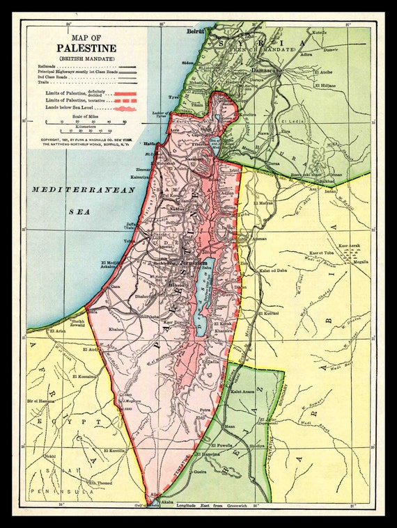 1921 Palestine Map British Mandate Period By SkippiDiddlePaper   Il 570xN.723231651 Gnwo 