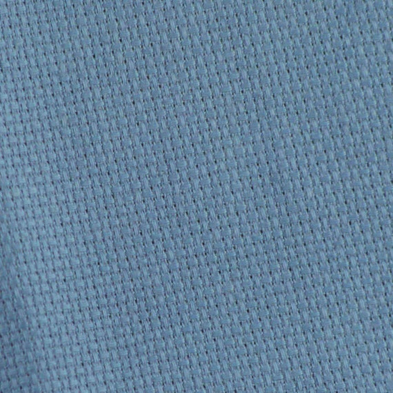 Dark Delft Blue 14count HandDyed Aida Cross by DartingDogCrafts