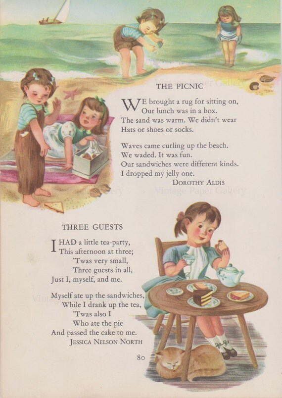THE PICNICDOWNLOAD Three Guests Mother Goose Nursery Rhyme
