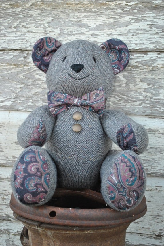 memory teddy bear from shirt