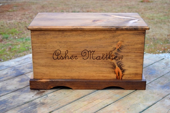 Large Kids Toy Chest Wooden Chest Keepsake by CountryBarnBabe