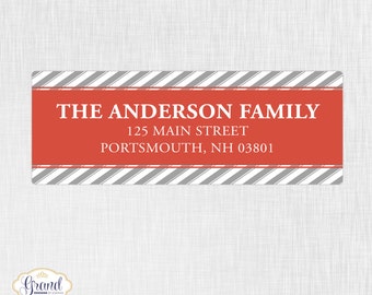 Set of 60 - Holiday Personalized Return Address Labels - Christmas Return Address Labels - Address Labels - We've Moved Address Labels