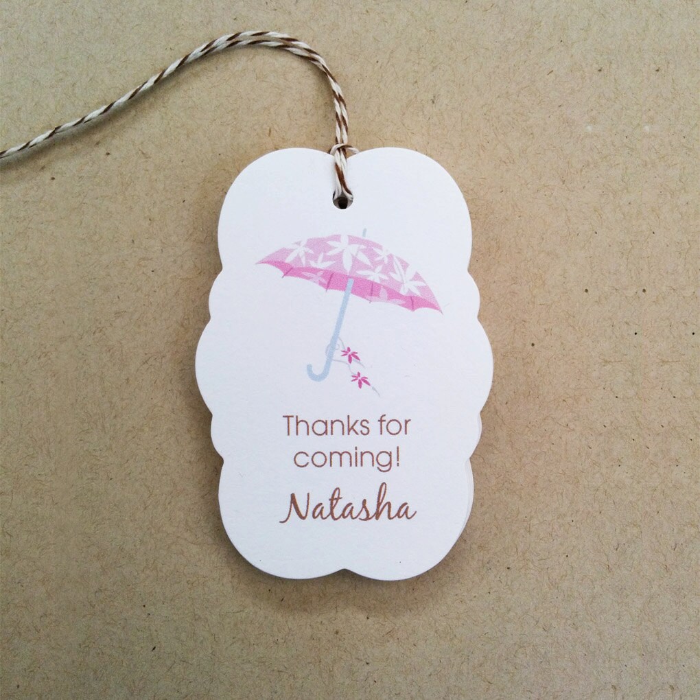 Personalized Gift Tags For Shower Umbrella Gift Tags Baby