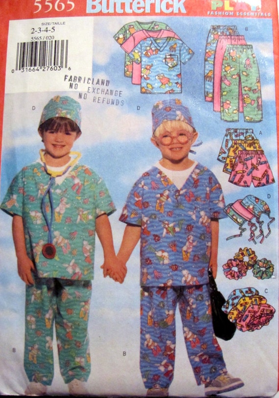 free pattern for childs size 8 scrub top pattern