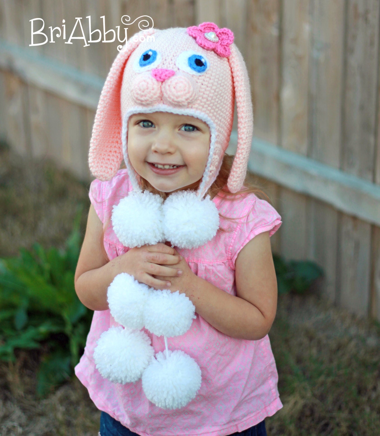 Crochet Sweet Bunny Hat Pattern PDF FILE by BriAbbyHMA on Etsy