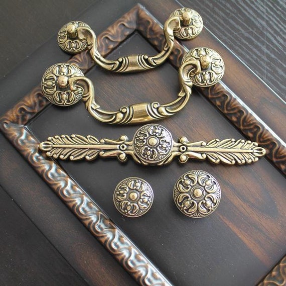 vintage and unique drawer pulls