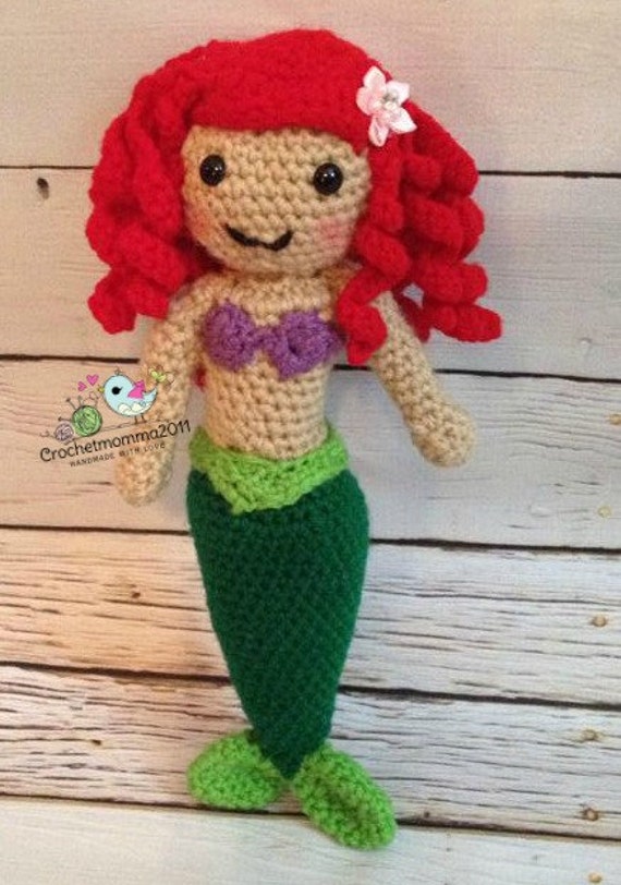 crochet mermaid doll