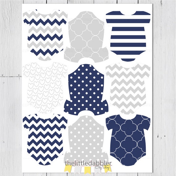 Printable Baby OnePiece Onesie Tags PDF by thelittledabbler
