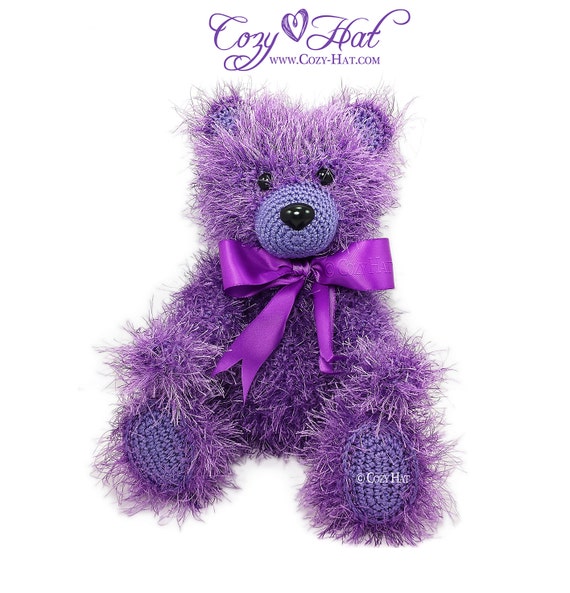 purple stuffed bear