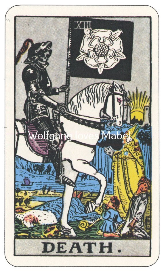 Death XIII RiderWaiteSmith Tarot Card Deck by WolfgangLovesMabel