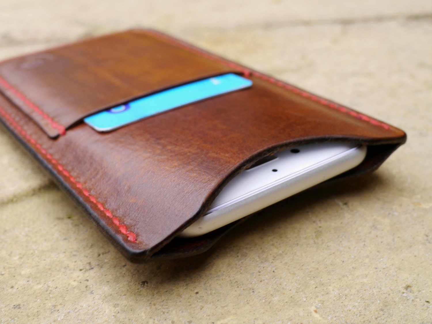 Leather iPhone 6 Case with Card Pocket Leather iPhone 6
