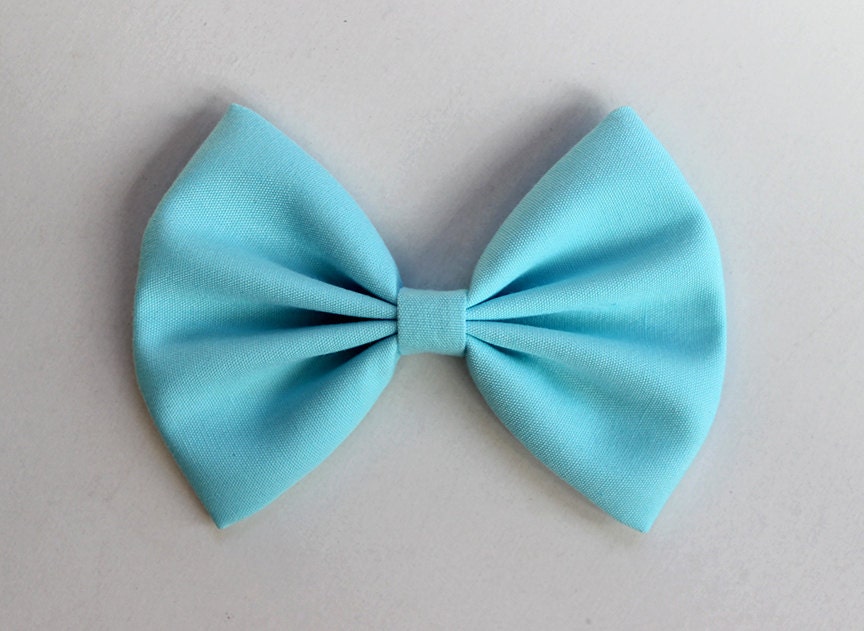 4.5 pastel blue hair bow light sky blue hair bow by TwinkleMingle