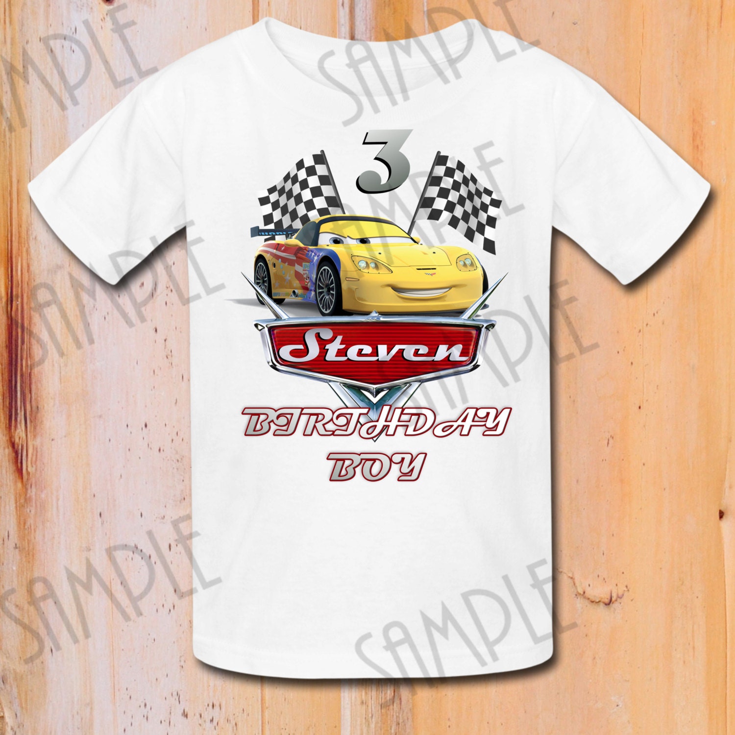 Tshirt Disney Cars DIY Custom Iron On Transfer Printable