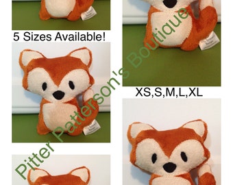 personalized fox stuffed animal