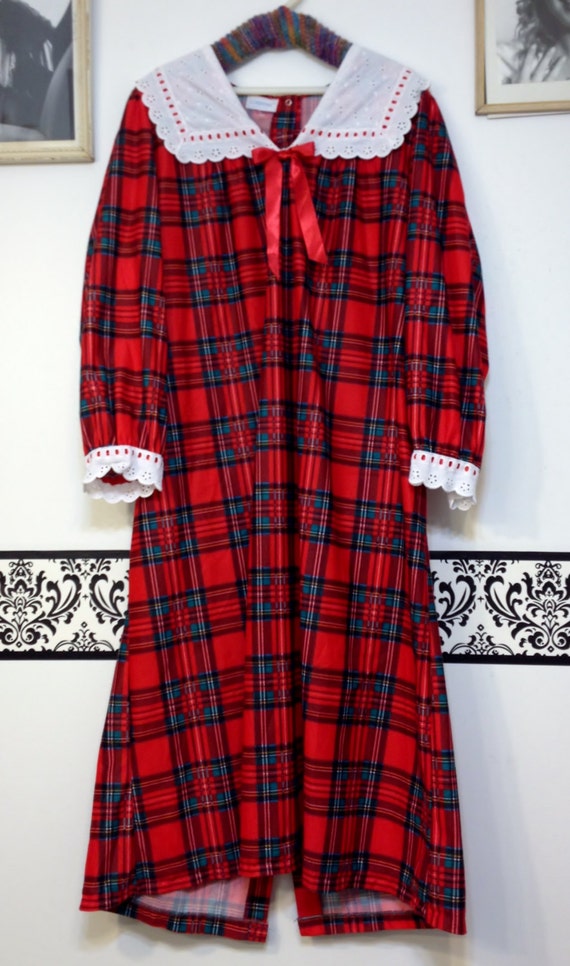 red flannel gown