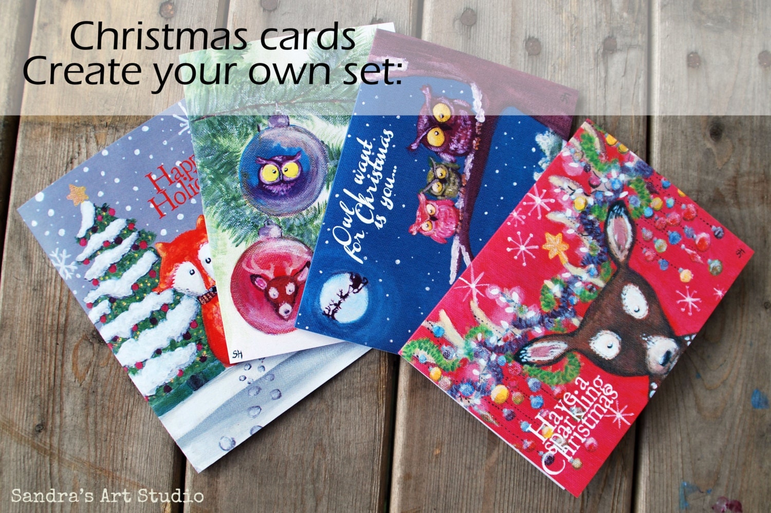 make-your-own-christmas-cards-set-woodland-by-sandraartstudio