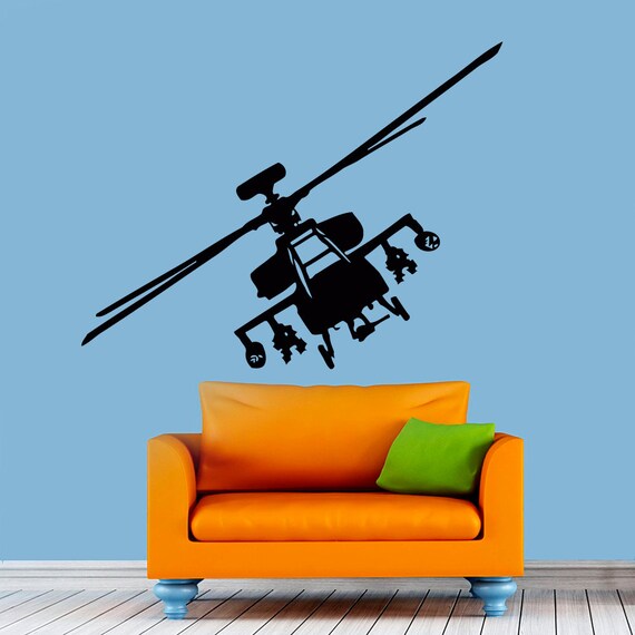 Wall Decals Helicopter Plane Decal Vinyl Sticker Boy Nursery