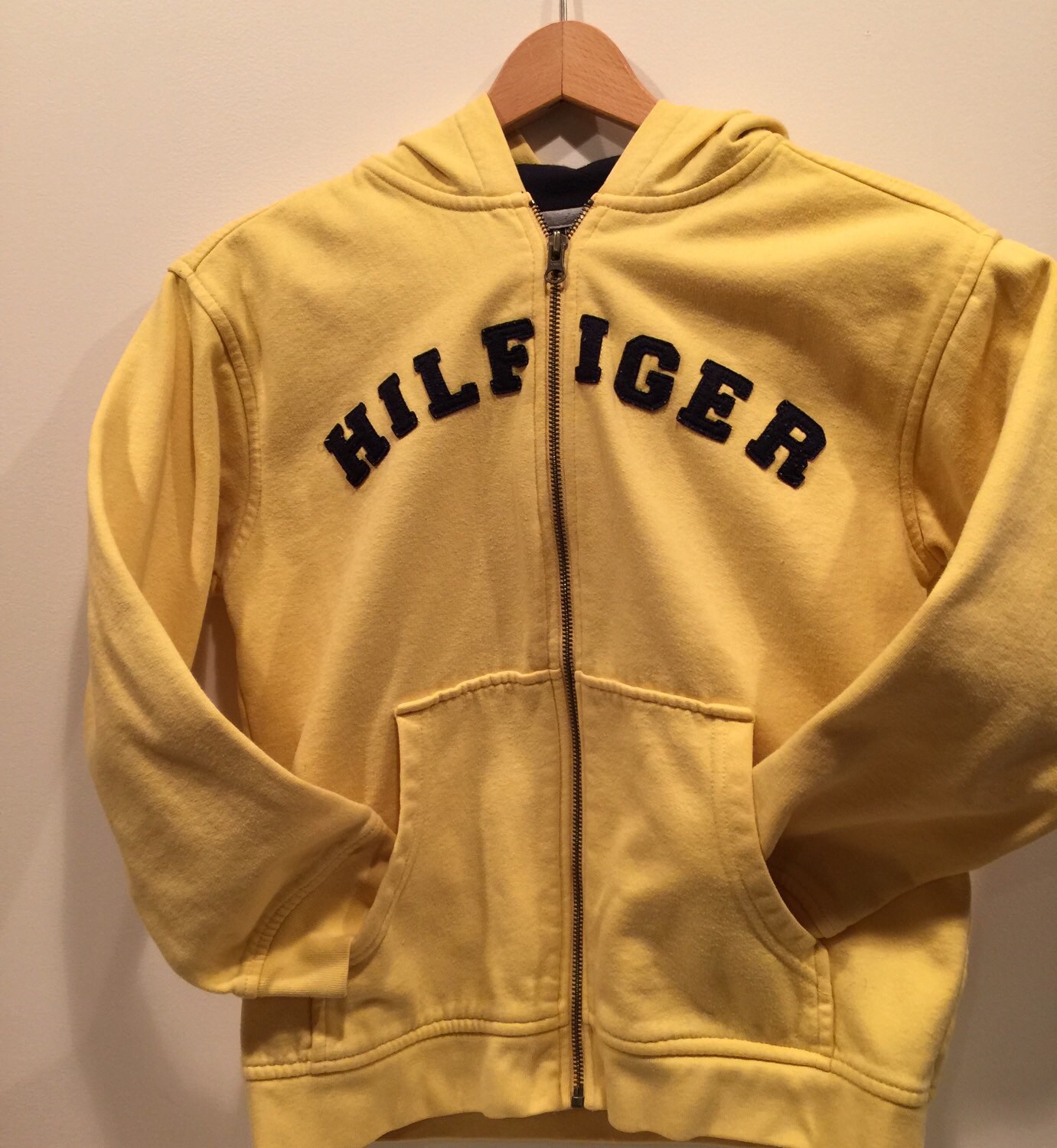 yellow tommy hilfiger hoodie mens