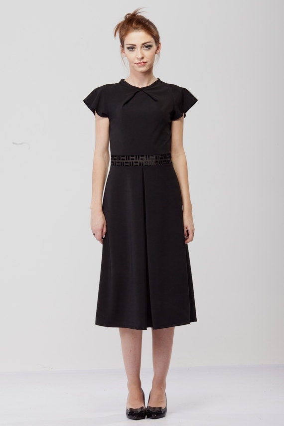 black dress/ Unique Dress / by LeMajadesign on Etsy