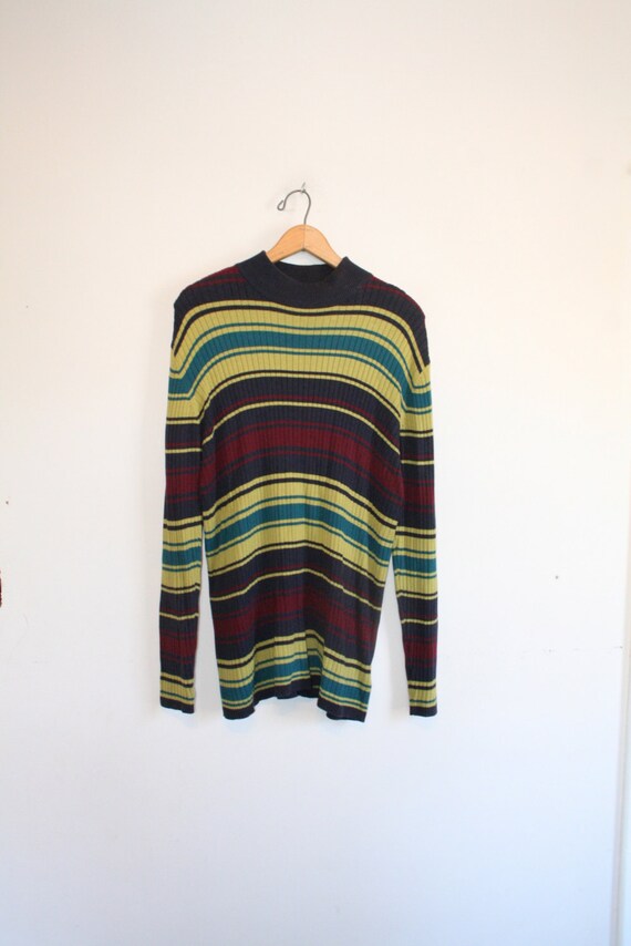 Download STRIPED THERMAL SHIRT // size x large // 90s // long by ...