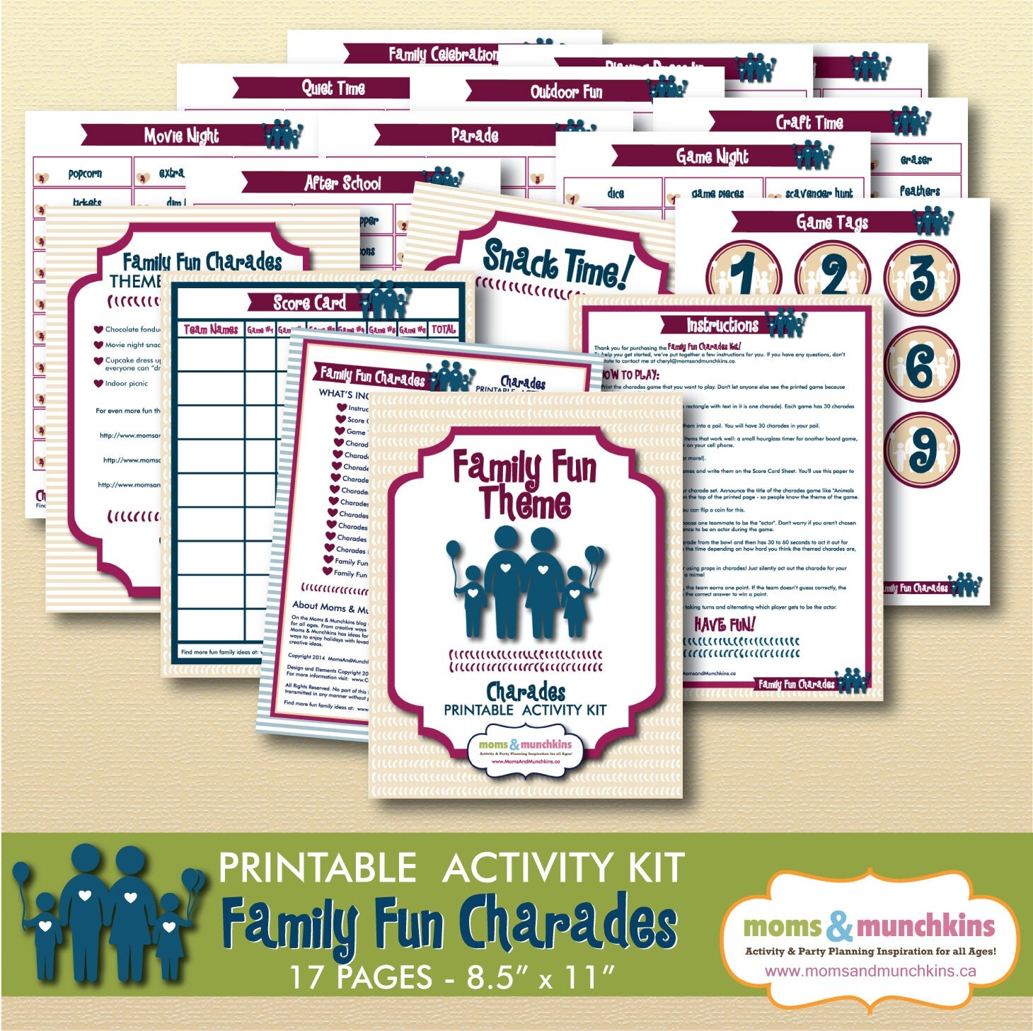 Printable Charades Family Fun Ideas
