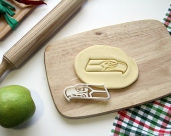Seattle Seahawks Football Logo Cookie Cutter - Made from Eco Friendly Material